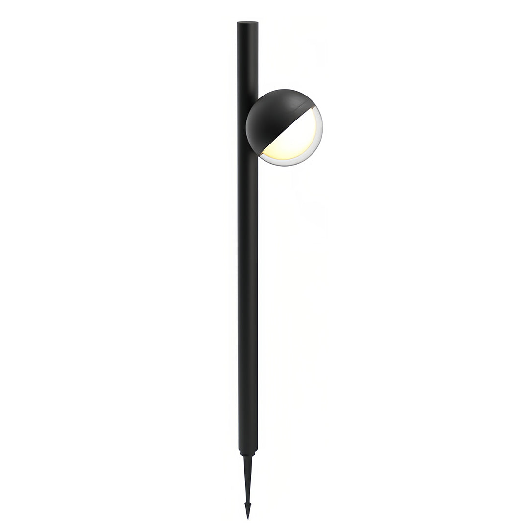 Modern Black Minimalist LED Pathway Landscape Lighting Fixture for Outdoors