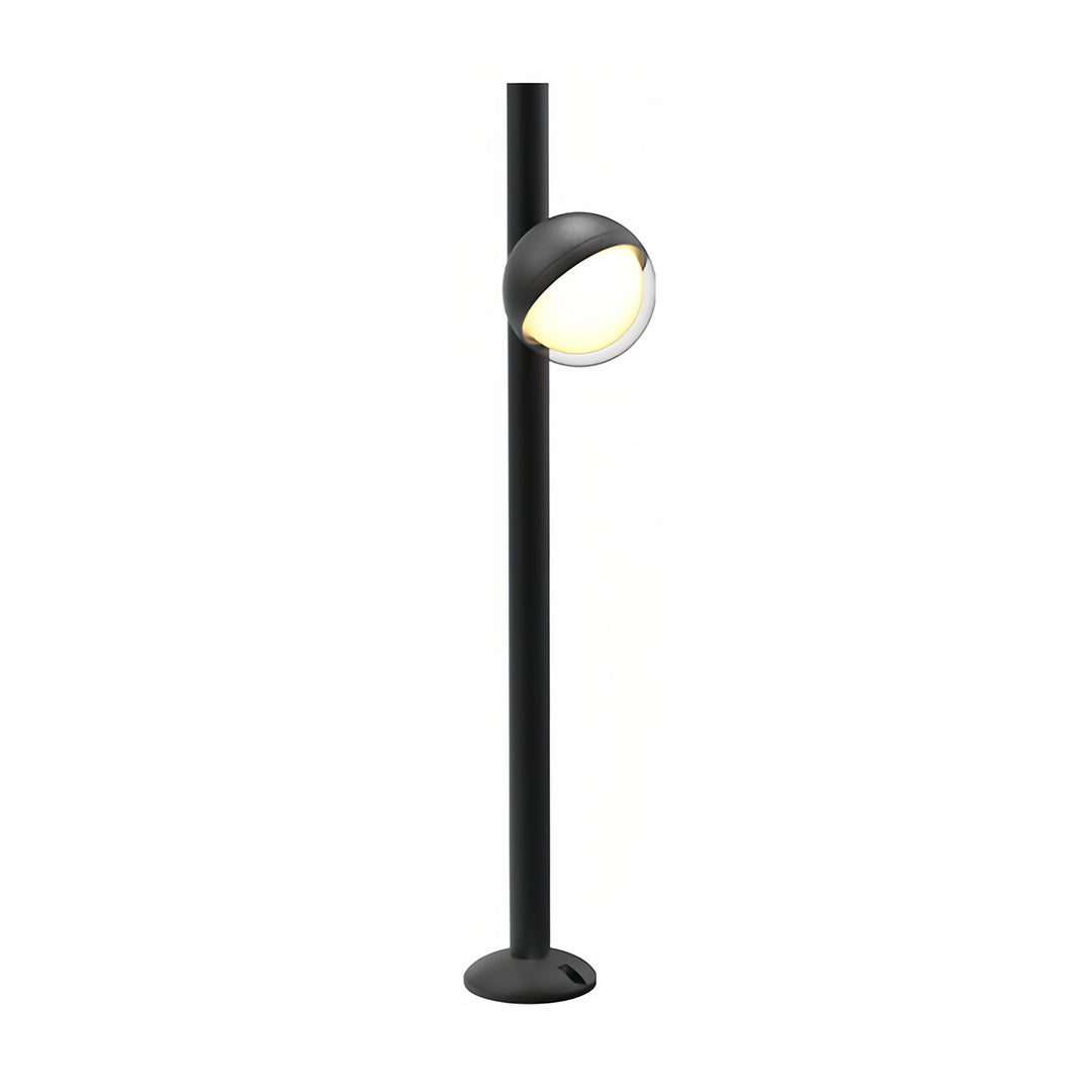 Modern Black Minimalist LED Pathway Landscape Lighting Fixture for Outdoors