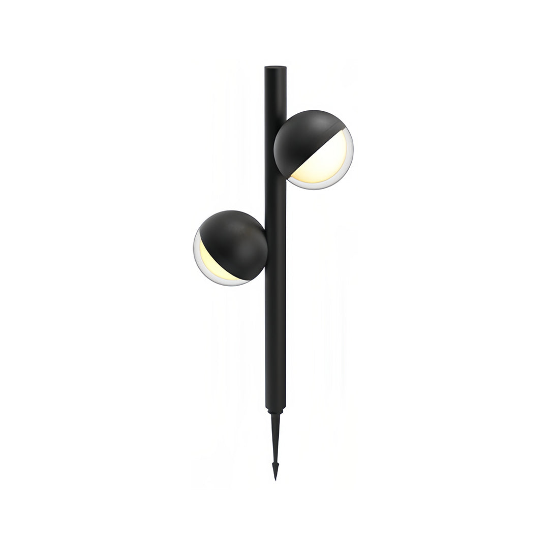 Modern Black Minimalist LED Pathway Landscape Lighting Fixture for Outdoors