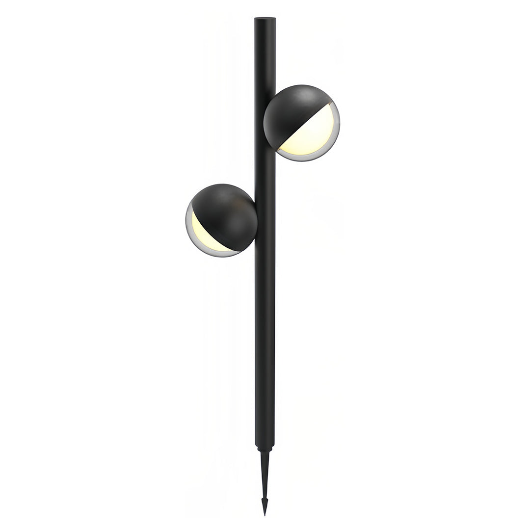 Modern Black Minimalist LED Pathway Landscape Lighting Fixture for Outdoors