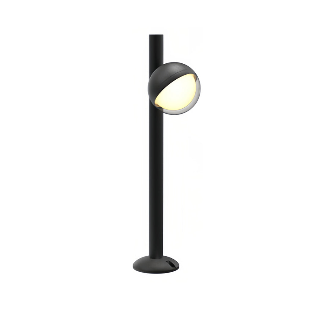 Modern Black Minimalist LED Pathway Landscape Lighting Fixture for Outdoors
