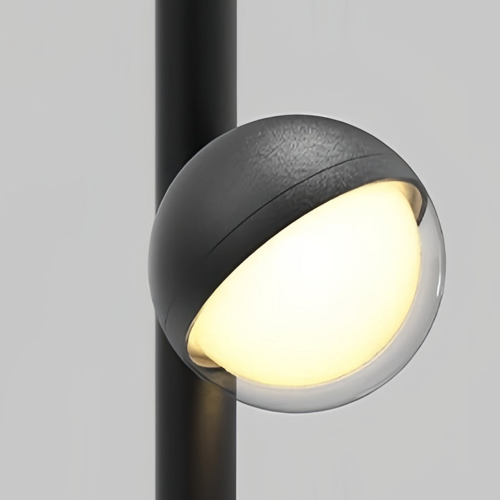 Modern Black Minimalist LED Pathway Landscape Lighting Fixture for Outdoors