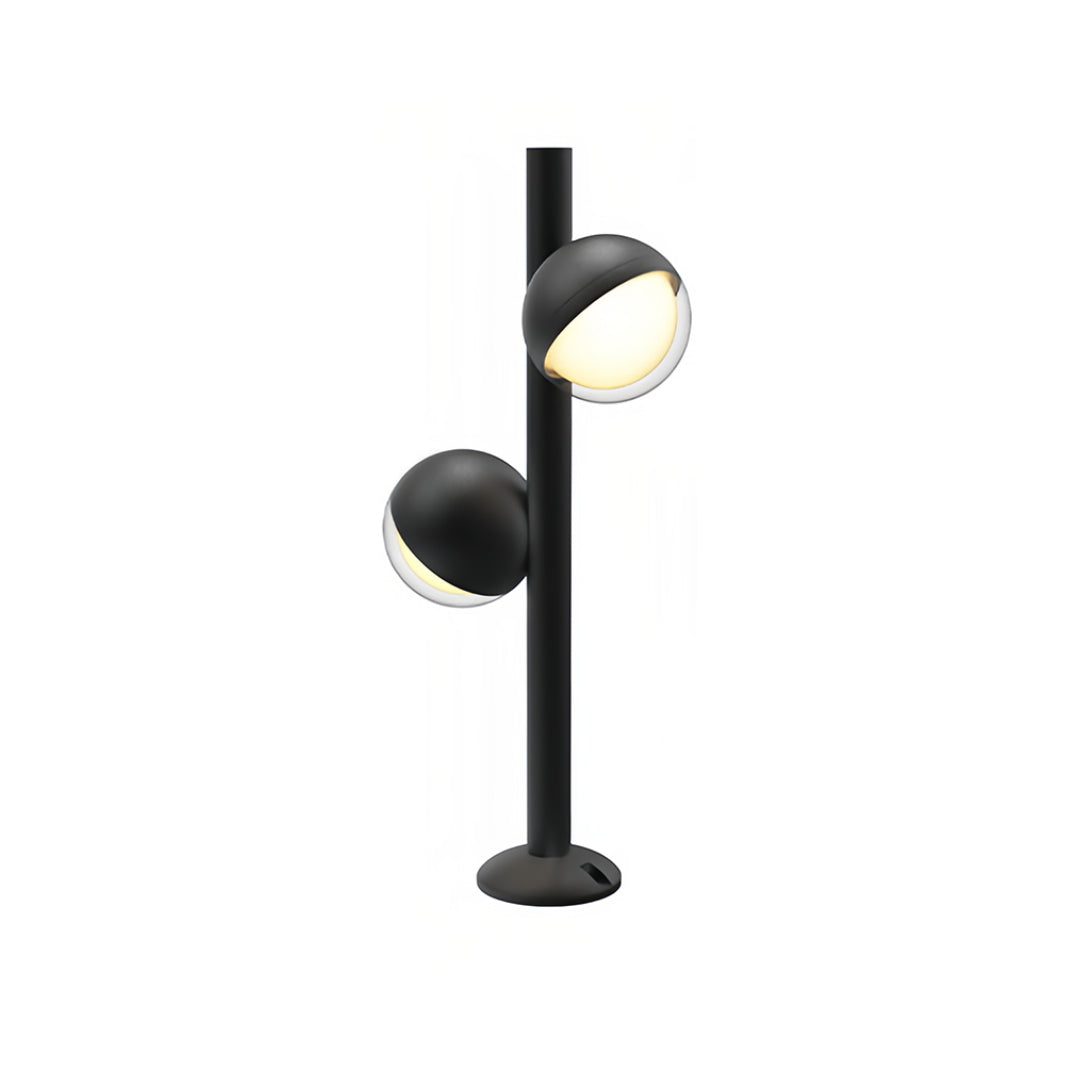Modern Black Minimalist LED Pathway Landscape Lighting Fixture for Outdoors