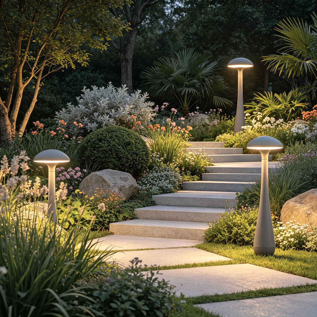 Aluminum UFO Style Landscape Lights for Outdoor Garden Pathway Lighting
