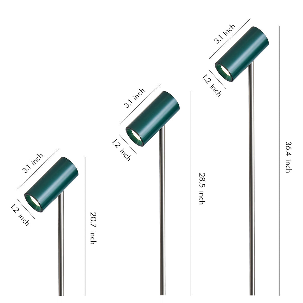 Minimalist Black Metal Pathway Outdoor Landscape Lighting for Gardens