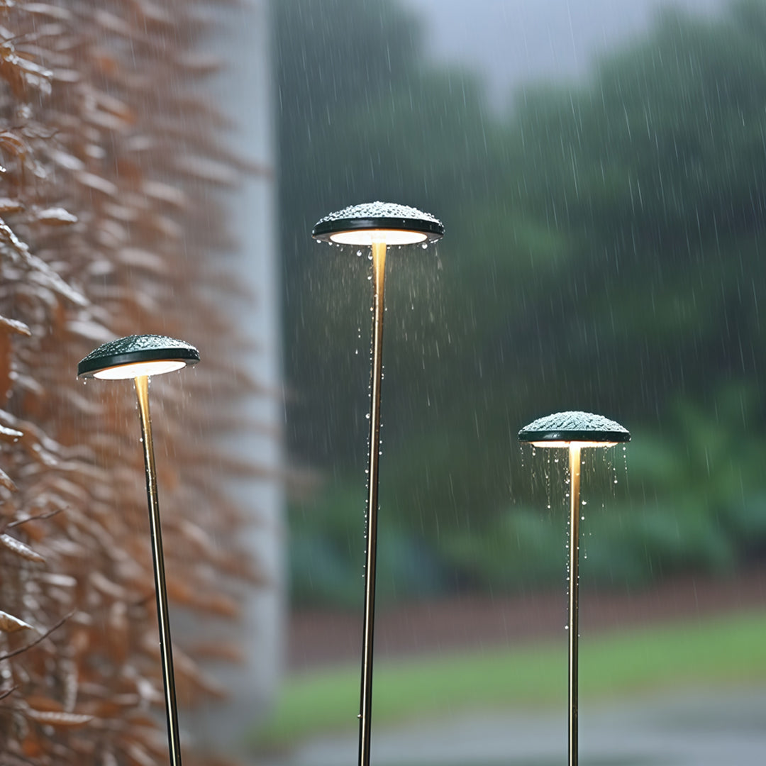 Minimalist Black Metal Pathway Outdoor Landscape Lighting for Gardens