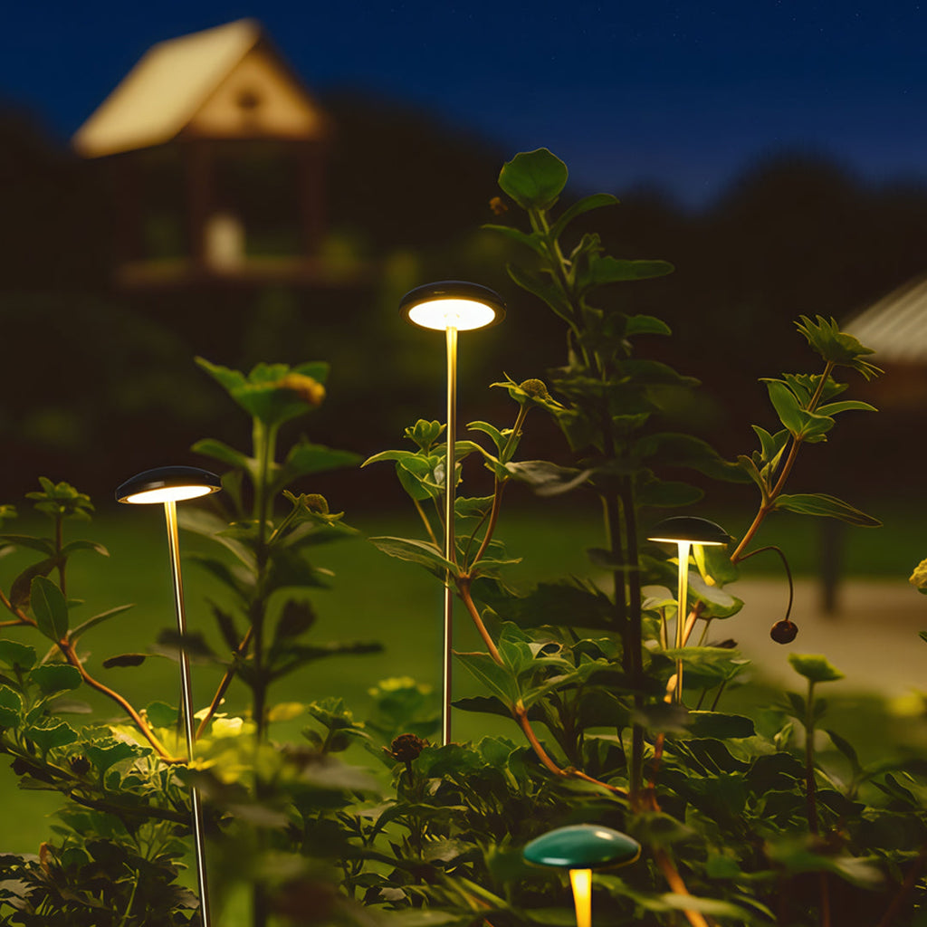 Minimalist Black Metal Pathway Outdoor Landscape Lighting for Gardens