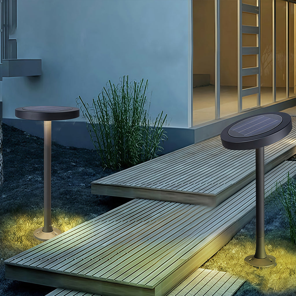 Modern Waterproof LED Path Lights in Black for Outdoor Landscape Design