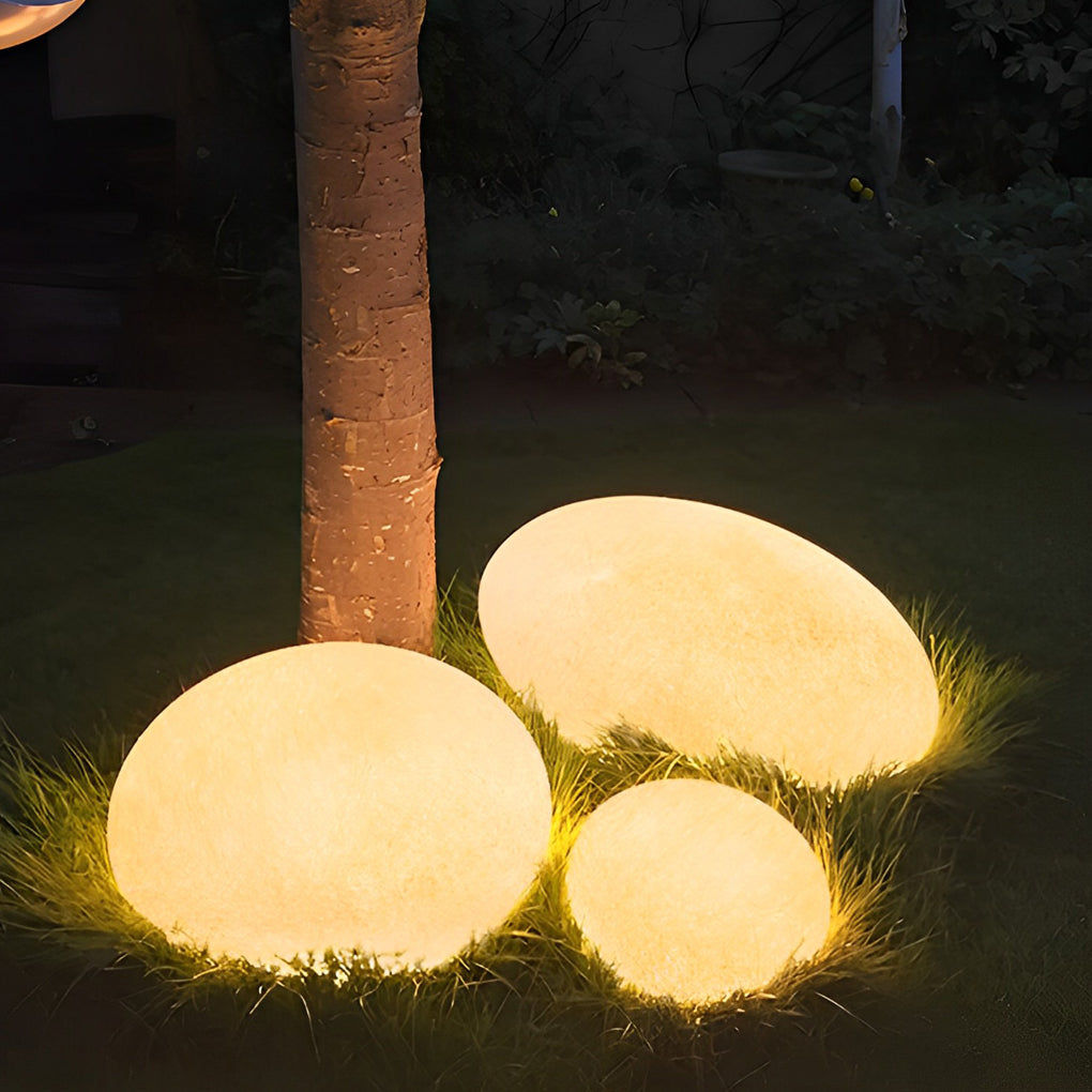 Modern Waterproof LED Pebble Garden Lights for Outdoor Landscape Decor