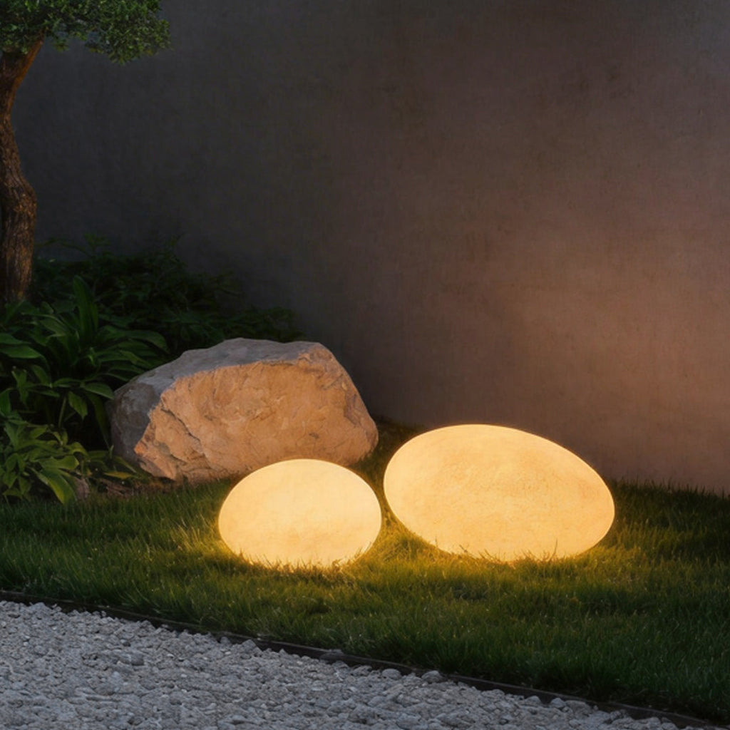 Modern Waterproof LED Pebble Garden Lights for Outdoor Landscape Decor