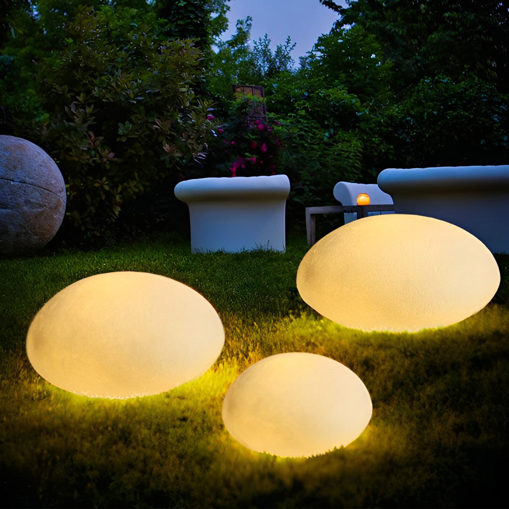 Modern Waterproof LED Pebble Garden Lights for Outdoor Landscape Decor