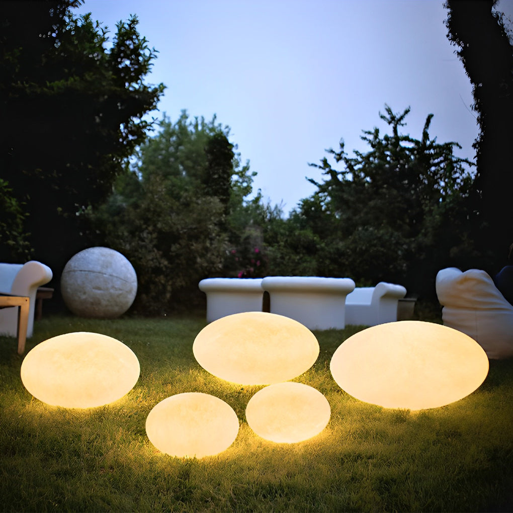 Modern Waterproof LED Pebble Garden Lights for Outdoor Landscape Decor