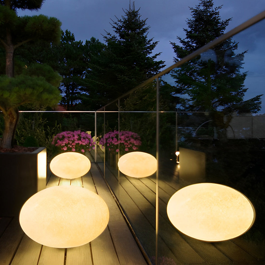 Modern Waterproof LED Pebble Garden Lights for Outdoor Landscape Decor