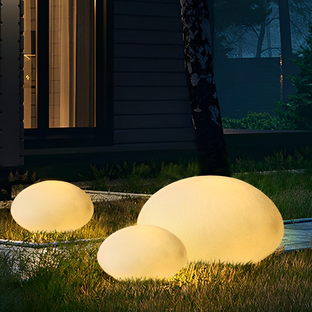 Modern Waterproof LED Pebble Garden Lights for Outdoor Landscape Decor