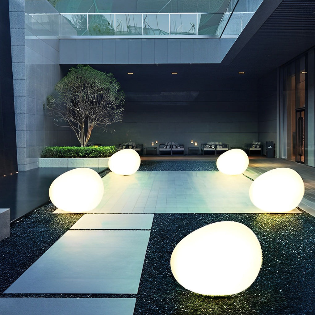 Modern Waterproof Pebble LED Landscape Lamp for Outdoor Garden Lighting