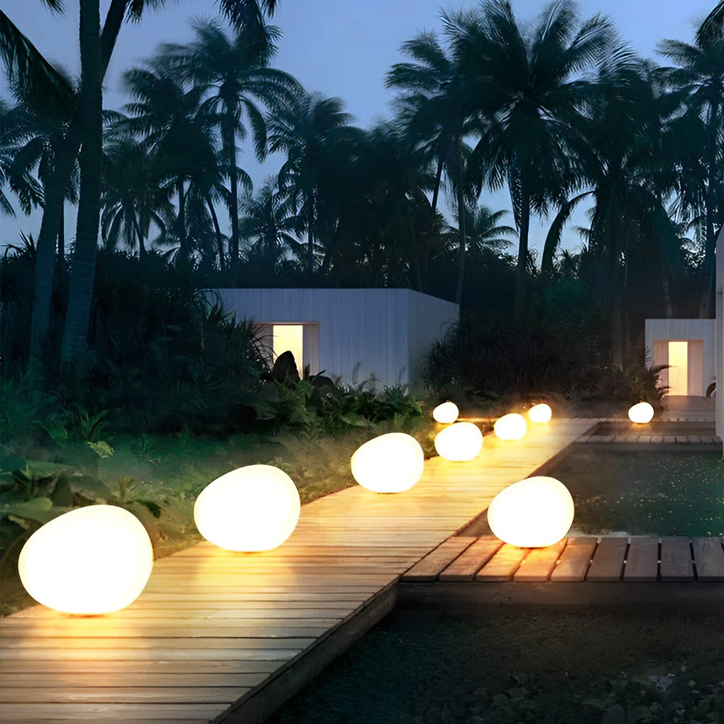 Modern Waterproof Pebble LED Landscape Lamp for Outdoor Garden Lighting