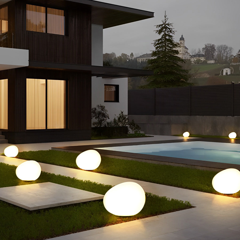Modern Waterproof Pebble LED Landscape Lamp for Outdoor Garden Lighting