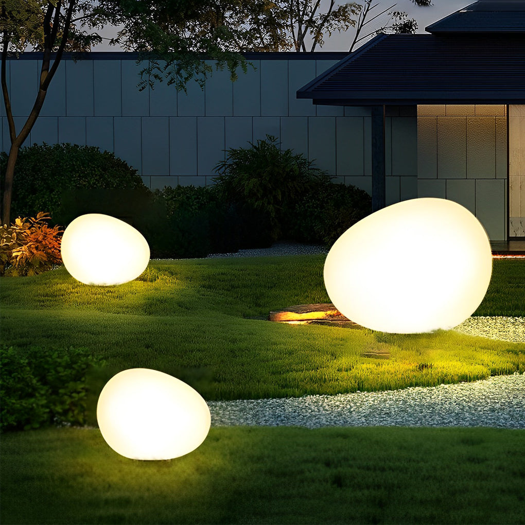 Modern Waterproof Pebble LED Landscape Lamp for Outdoor Garden Lighting