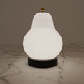 Elegant White Ceramic Pera Table Lamp for Modern Living Room Decor