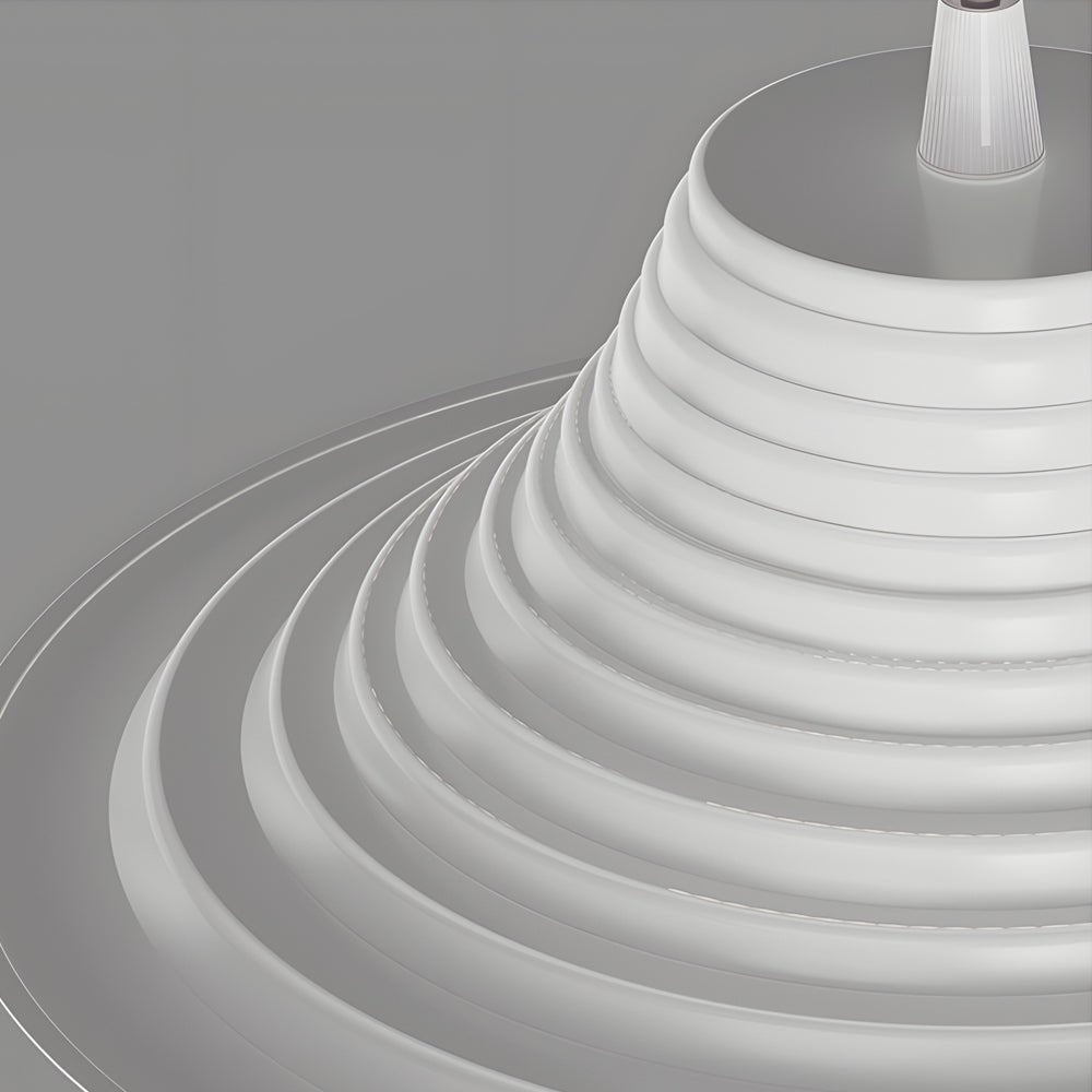 Creative Iron Striped Pendant Light with 3-Step Dimming for Nordic Style Rooms