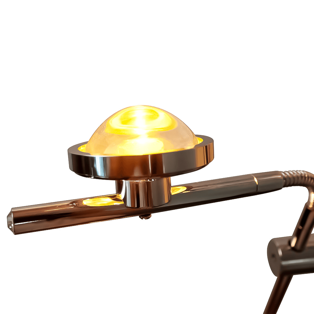 Elegant Black Brass Floor Lamp with Adjustable Shade for Living Room