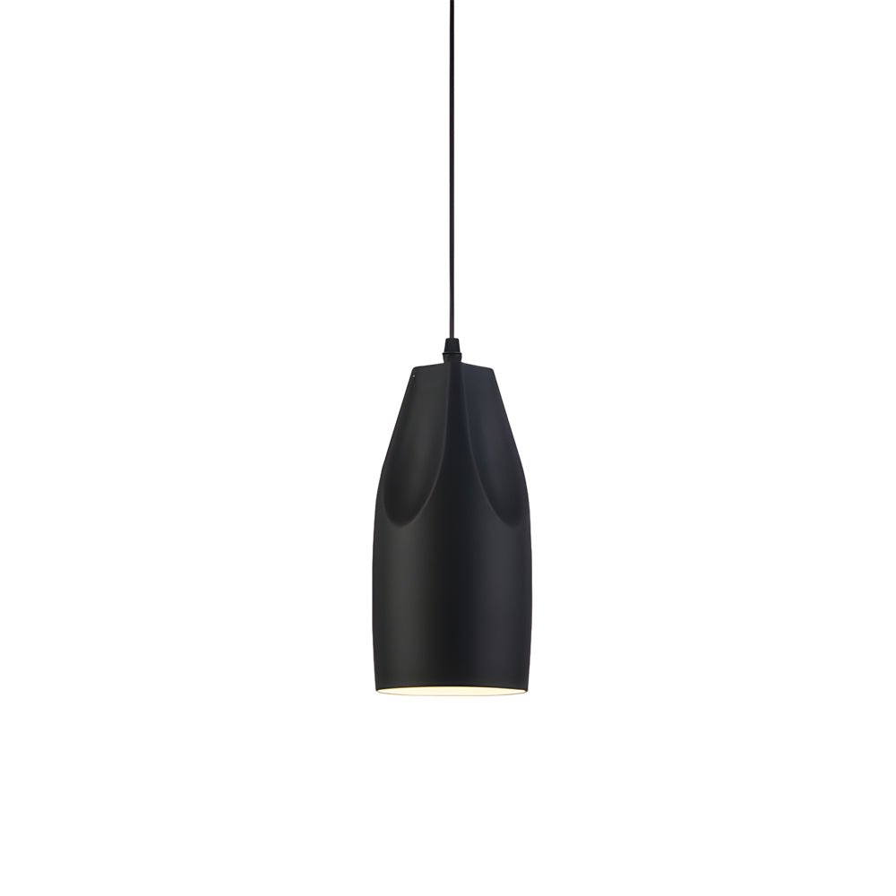Modern Black and White Aluminum Pleat Box LED Pendant Light for Home