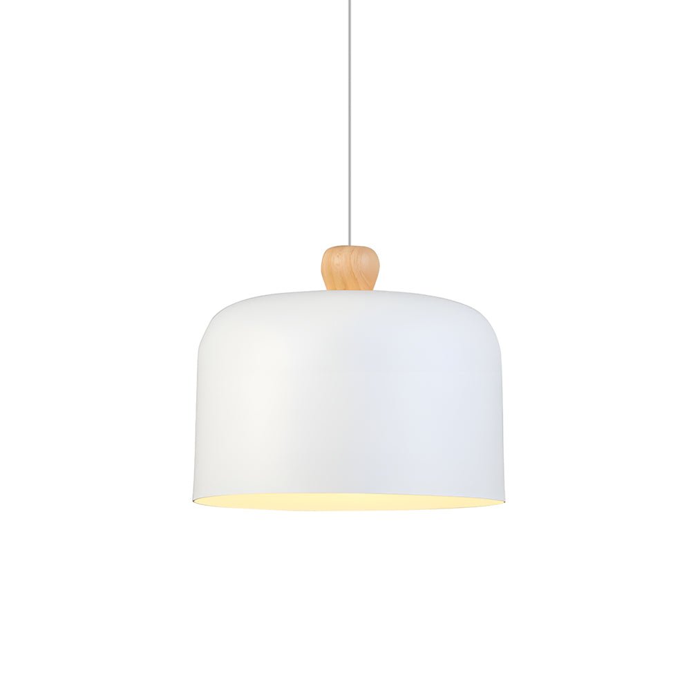 Modern Black and White Pleat Box LED Pendant Light for Dining Room