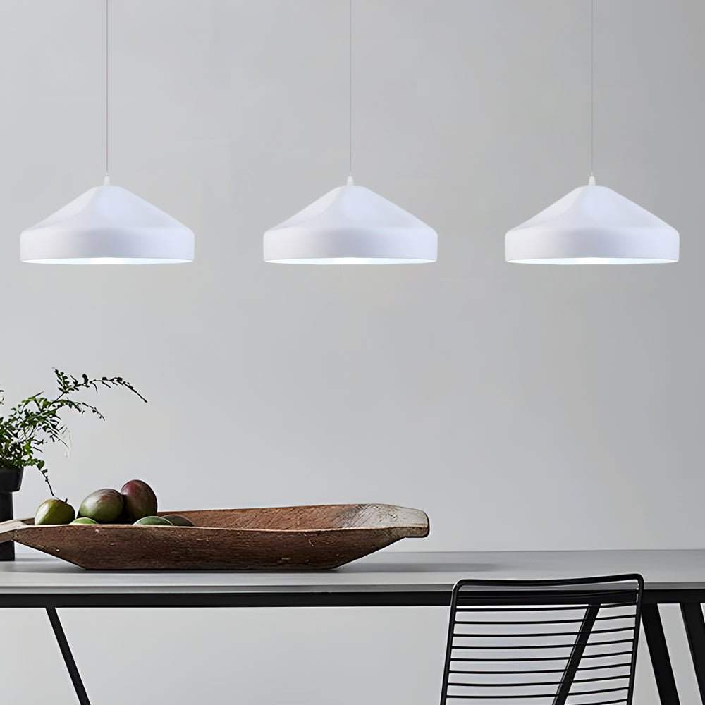 Modern Black and White Aluminum Pleat Box LED Pendant Light for Home