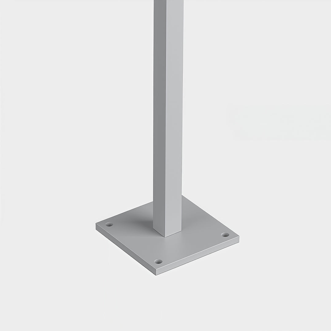 Modern Waterproof Minimalist Outdoor Plug-In Pathway Lights in Black Metal