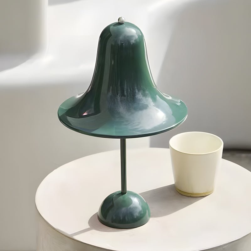 Sleek Polished Iron LED Nordic Portable Hat Table Lamp for Modern Decor