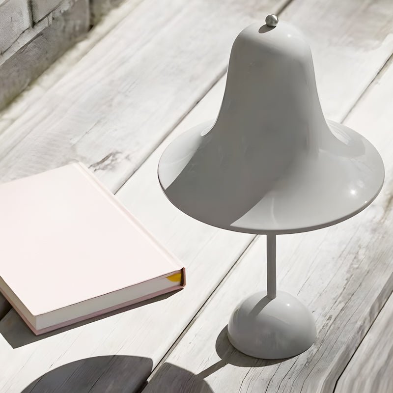 Sleek Polished Iron LED Nordic Portable Hat Table Lamp for Modern Decor