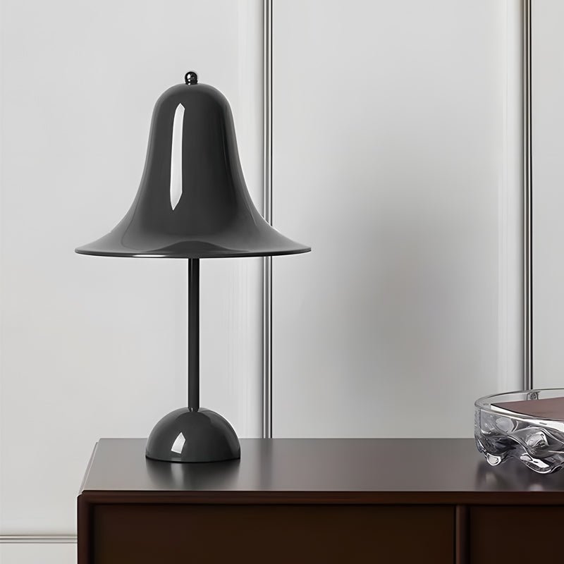 Sleek Polished Iron LED Nordic Portable Hat Table Lamp for Modern Decor