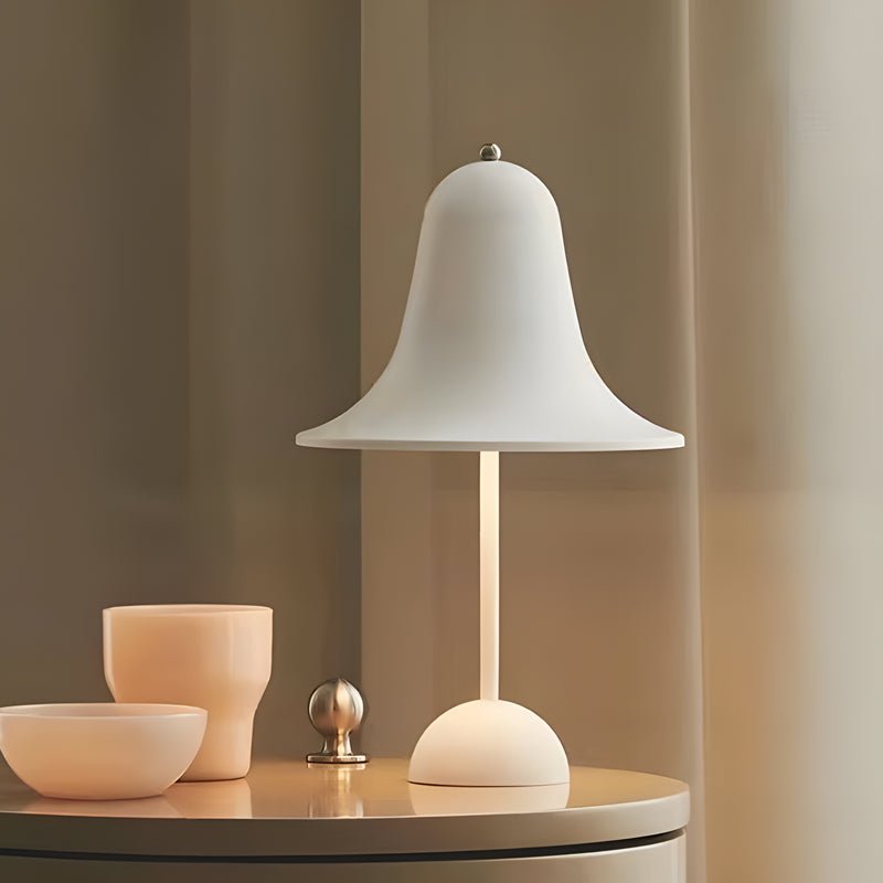 Sleek Polished Iron LED Nordic Portable Hat Table Lamp for Modern Decor