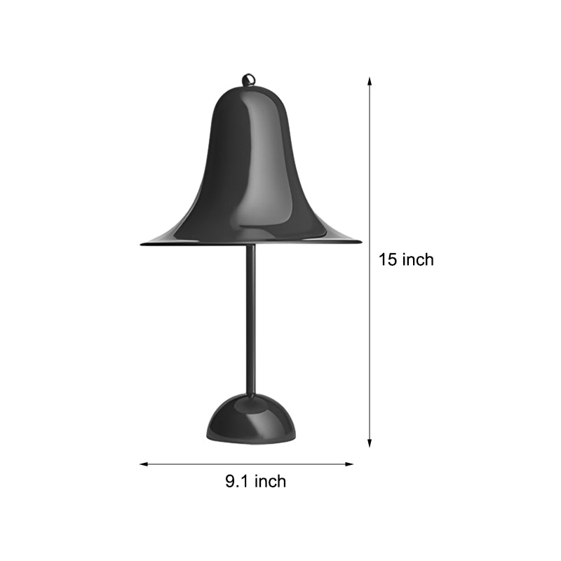 Sleek Polished Iron LED Nordic Portable Hat Table Lamp for Modern Decor