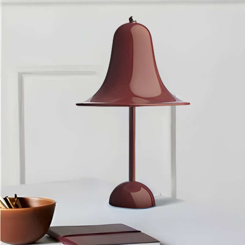 Sleek Polished Iron LED Nordic Portable Hat Table Lamp for Modern Decor