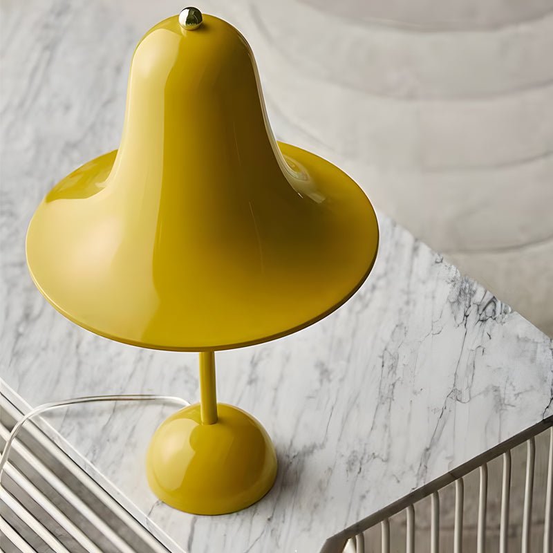 Sleek Polished Iron LED Nordic Portable Hat Table Lamp for Modern Decor