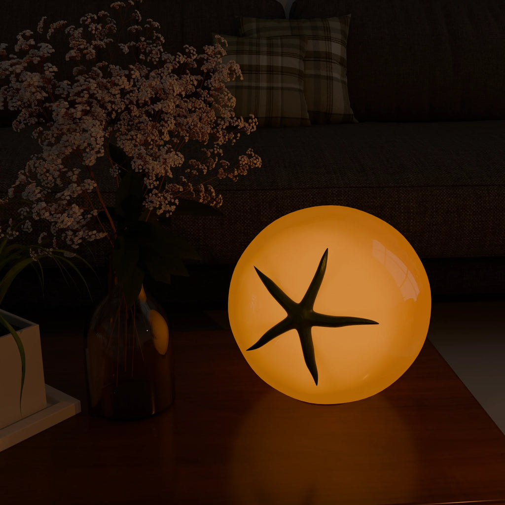 Contemporary White Ceramic Pomodoro Table Lamp for Office and Living Room