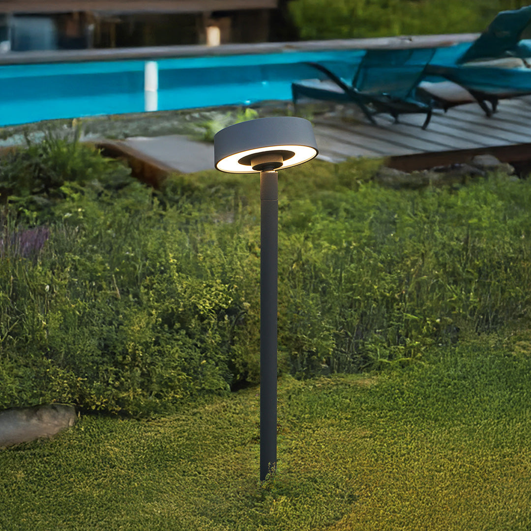 Sleek Black Waterproof Outdoor Pathway Lights for Modern Landscapes