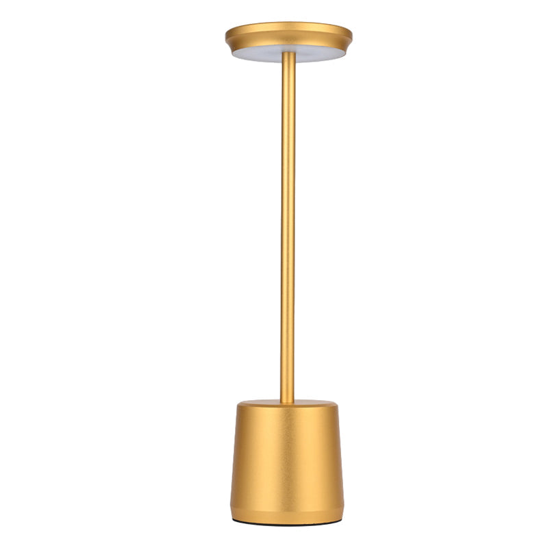 Modern Portable Rechargeable LED Table Lamp in Sleek White for Bedroom