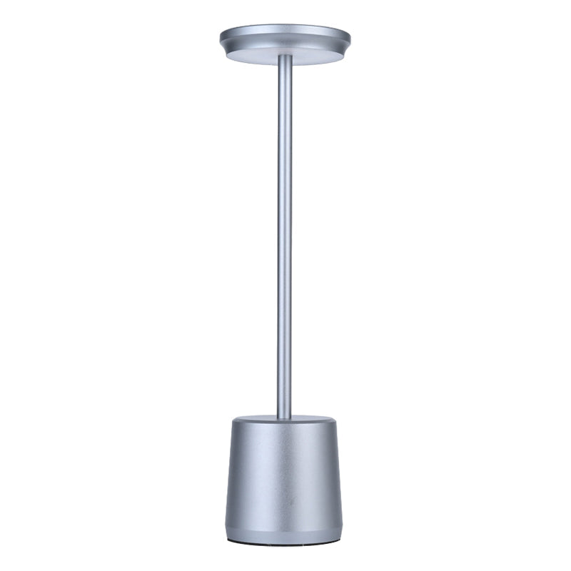 Modern Portable Rechargeable LED Table Lamp in Sleek White for Bedroom