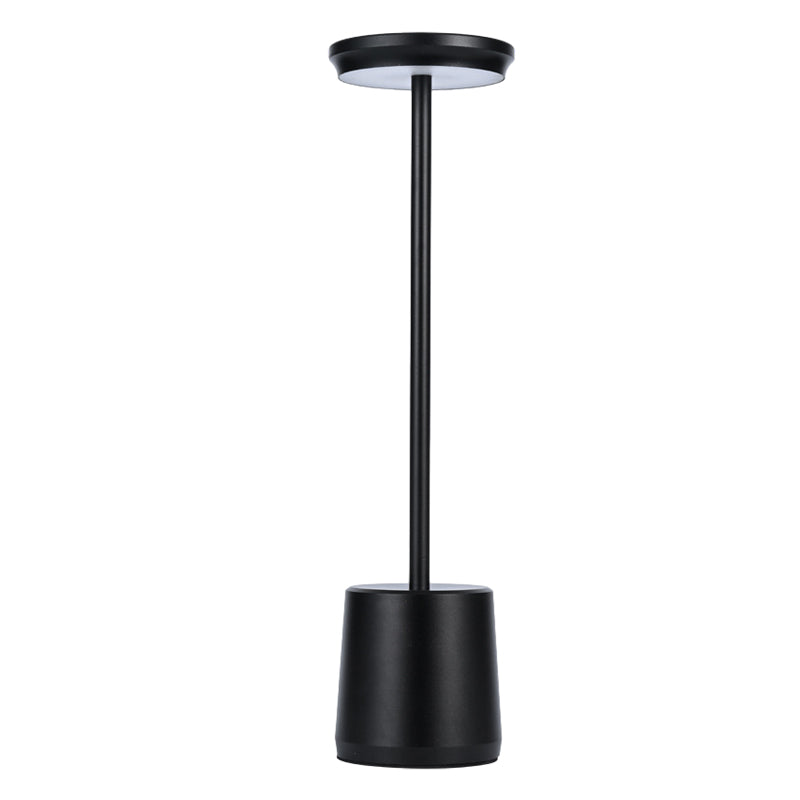 Modern Portable Rechargeable LED Table Lamp in Sleek White for Bedroom