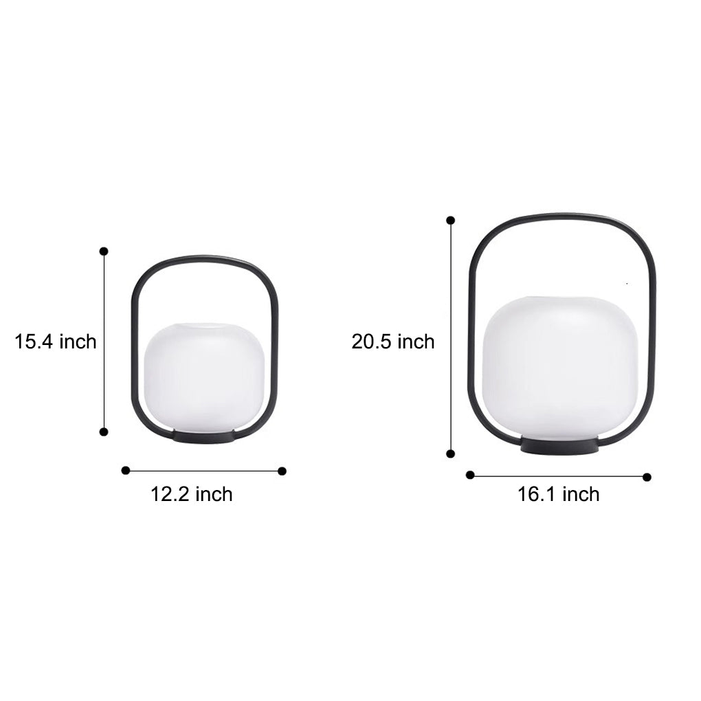 Waterproof Rechargeable LED Solar Lantern with Handle for Outdoor Use