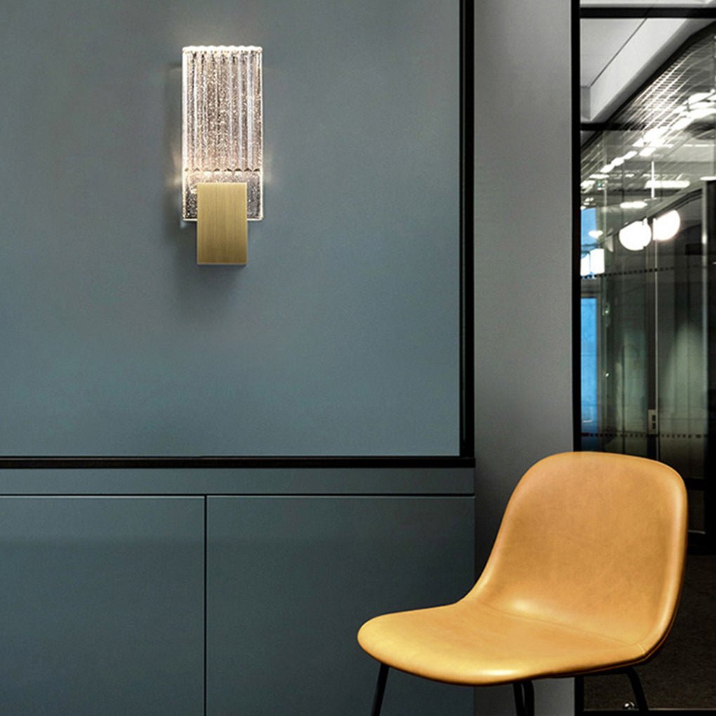 Postmodern Minimalist LED Crystal Wall Sconces for Aisle or Bedside