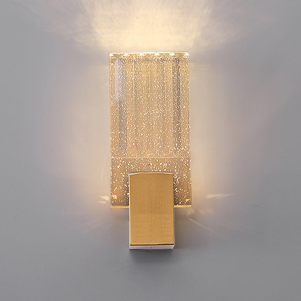 Postmodern Minimalist LED Crystal Wall Sconces for Aisle or Bedside