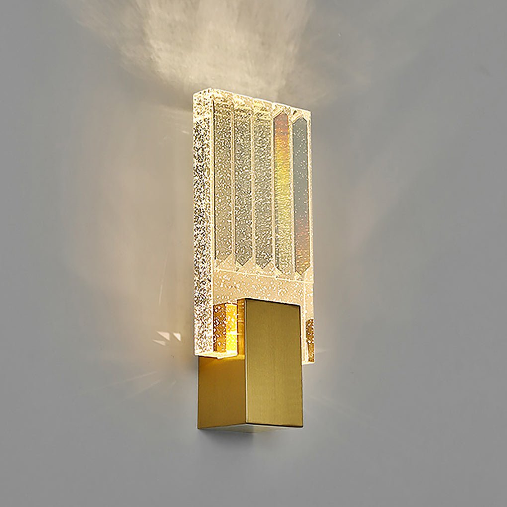Postmodern Minimalist LED Crystal Wall Sconces for Aisle or Bedside