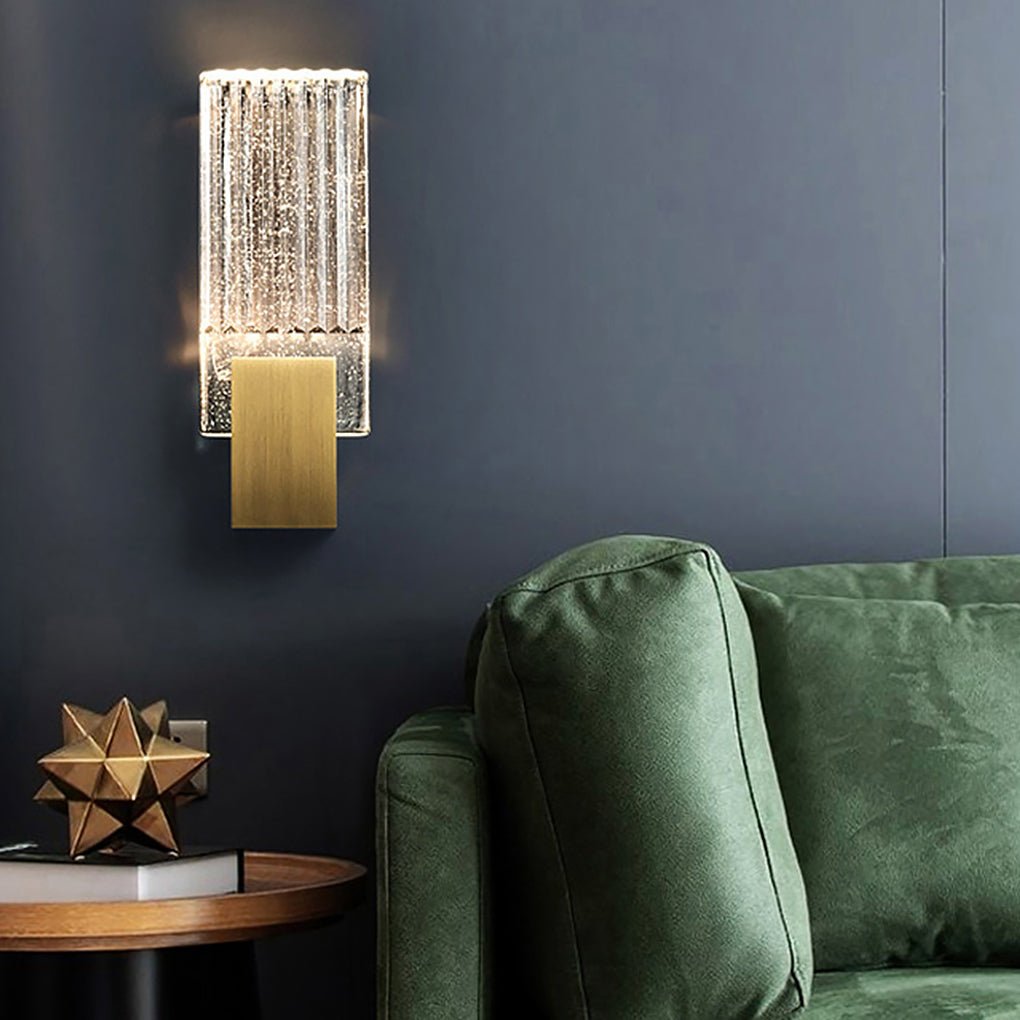 Postmodern Minimalist LED Crystal Wall Sconces for Aisle or Bedside