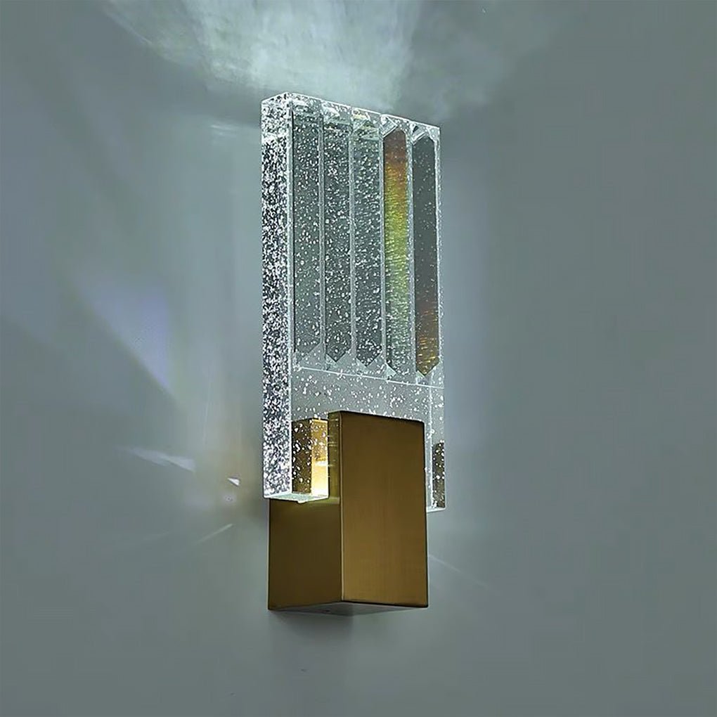 Postmodern Minimalist LED Crystal Wall Sconces for Aisle or Bedside