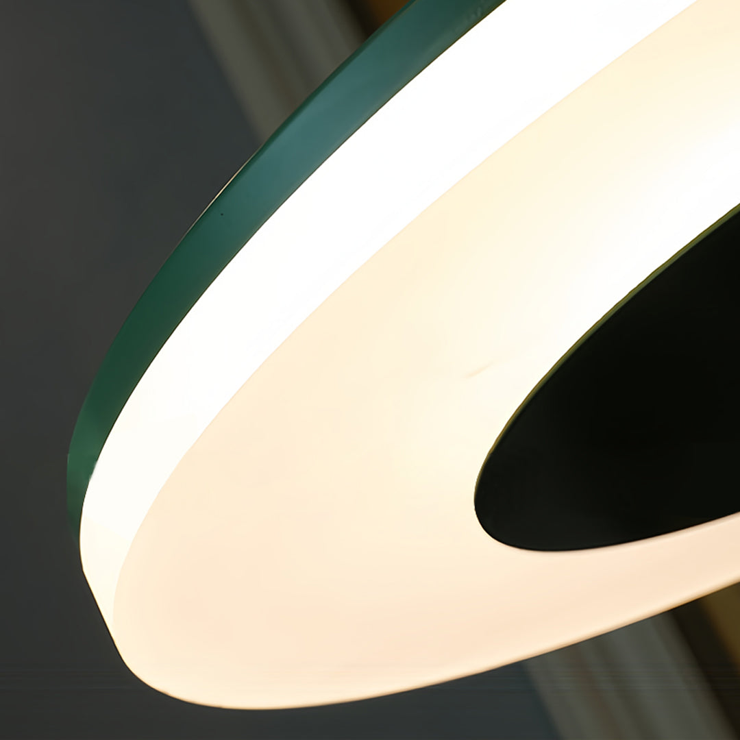 Dimmable Macaron Round Floor Lamp in Colorful Modern Design for Living Room