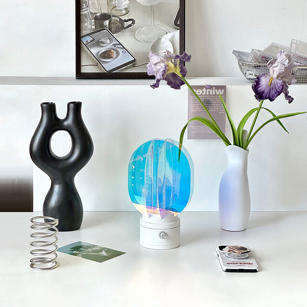Vibrant Aluminum LED Table Lamps - Artistic Design for Modern Rooms