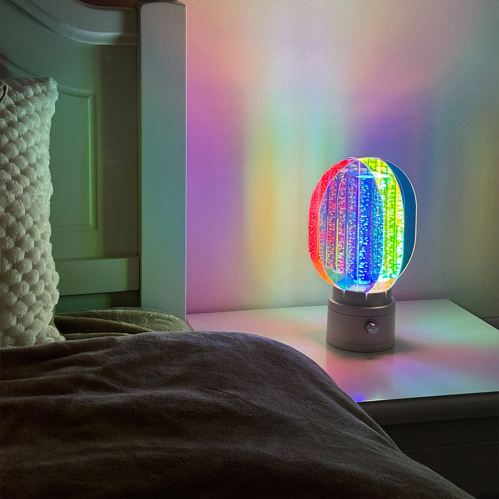 Vibrant Aluminum LED Table Lamps - Artistic Design for Modern Rooms